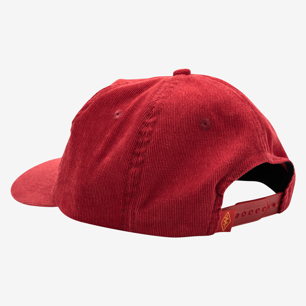 Red Corduroy Snapback